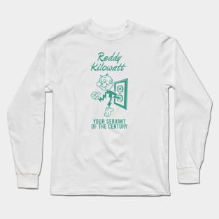 Reddy Kilowatt - Vintage Retrocolor Green Long Sleeve T-Shirt